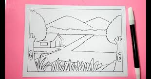 Sejatinya sebuah lukisan bukan untuk dilihat, melainkan untuk dihayati. Buatlah Gambar Ilustrasi Suasana Pantai Cara Mudah Menggambar Pemandangan Alam Gunung Sawah Dengan Mudah 24 Lukisan Pemandangan Pemandangan Gambar Ilustrasi