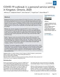 Home»toronto»news»ontario releases reopening guidelines for businesses. Covid 19 Outbreak In A Personal Service Setting In Kingston Ontario 2020 Ccdr 47 4 Canada Ca