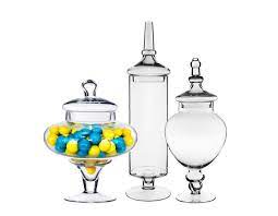Just funky overwatch apothecary 12oz jar. Set Of 3 Glass Apothecary Candy Jars Quinceanera Decor