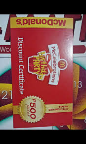 All gift cards and company names are trademarks™ or registered® trademarks of their respective holders. Mcdo Mcdonalds Discount Gift Voucher Tickets Vouchers Vouchers On Carousell