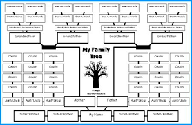 Family Tree Lesson Plans Large Tree Templates For Designing