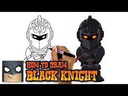 Free fortnite skins © 2019. How To Draw Black Knight Fortnite Art Tutorial Youtube Skin Drawing Cartooning 4 Kids Blackest Knight