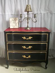 Black And Gold Furniture Ideas Petite French Provincial Dresser Buffet Painted Dresser Red Black Gold Hollywood Regency French Serpent Shabby Chic Dresser Black Gold Decor Gold Furniture