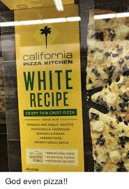 Like and subscribe for more! California Pizza Kitchen White Recipe Crispy Thin Crust Pizza Topped With Spinach And Garlic Ricotta Mozzarella Parmesan Romano Asiago Cheeses Over Creamy Garlic Sauce Ours2eal Made With Real Cheese Ingredient No
