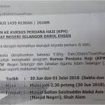Following the intensive course, all prospective pilgrims from a particular state, regardless if they will be going on the muassasah arrangement or with private hajj organizers, are gathered to attend the kursus perdana haji (main hajj course). Kursus Perdana Haji Kph 1439h Duyufurrahman