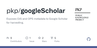 Check spelling or type a new query. Github Pkp Googlescholar Exposes Ojs And Ops Metadata To Google Scholar For Harvesting
