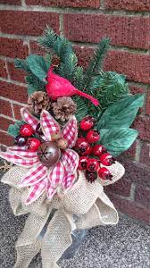 An old wooden shutter can be turned in to the perfect christmas decoration with a little paint and a few smaller decorations. Christmas Cemetery Spike Grave Decoration Holiday Grave Flowers Mausoleum Floral By Goodwrea Cemetery Decorations Gravesite Decorations Cemetary Decorations