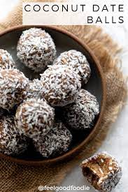 Coconut Date Balls Recipe Coconut Date Balls Healty Snacks Date Balls