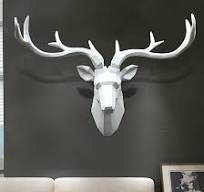 Amazon.com: LJHSS Deer Head,Head Wall Decor,Faux Taxidermy ...