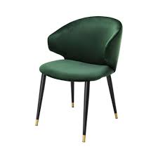 Eichholtz Volante Dining Chair Roche Dark Green Velvet Dining Chairs Luxury Dining Room Green Dining Chairs