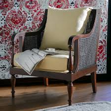 Dustin 1 Seater Teak Wood Rattan Sofa ...