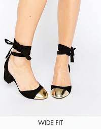 Asos Show Time Wide Fit Ribbon Lace Up Heels Lace Up Heels Heels Shoes Women Heels