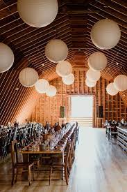 Fall Autumn Wedding Reception Decor With Hanging Round Paper Lanterns A Barn Wedding In The Cat Wedding Venue Upstate Ny Barn Wedding Paper Lanterns Wedding