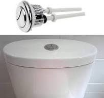 UBERMing 2 Pezzi Pulsante di Scarico WC Doppio 38mm Standard Pulsante  Scarico WC Serbatoio Acqua Pulsanti Pulsante di Scarico WC - Argento : ...