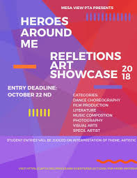 Reflections Flyer Pta Reflections School Fundraisers Reflection