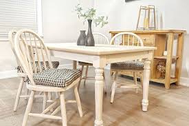 Diy How To White Wash Dining Chairs