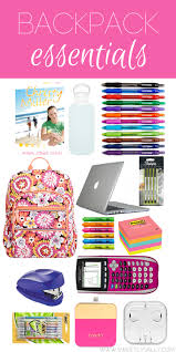 Backpack Essentials Sweetly Sally College School Supplies School Essentials Backpack Essentials