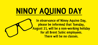The aquino family thanked the medical team who looked after the former president. Ninoy Aquino Day Brent International School Subic