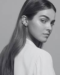 Large Iris Post Earrings