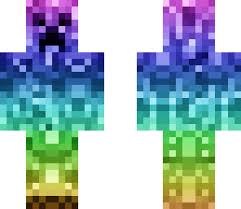 Rainbow Creeper Minecraft Skin Download rainbow creeper skin for minecraft and enjoy your favorite game with rainbow creeper skin! rainbow creeper minecraft skin