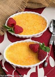 This dessert is really creamy and sweet. Classic Creme Brulee That Skinny Chick Can Bake