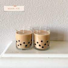 Salted Caramel Milk Tea Candle Etsy In 2021 Milk Tea Tea Candles Hand Cream Packaging