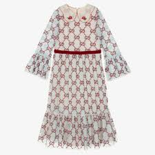 Gucci - Teen Girls Blue & Red GG Dress | Childrensalon