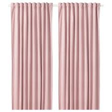 Sanela Room Darkening Curtains 1 Pair Light Pink 55x98 Ikea In 2020 Verdunkelung Rosa Vorhange Gardinen