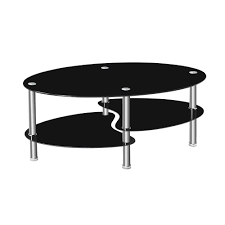 This table also has protected feet at the bottom to avoid scratching the floor or the bottom glass component of the coffee table. Dual Fishtail Style Tempered Glass Coffee Table Black Coffee Tables Aliexpress