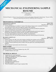 Resume For Mechanical Engineer Hudsonradc