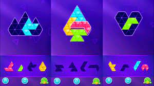 Arrange shapes made up of triangles to fill up all kinds of designs! Block Triangle Puzzle Android Gameplay Youtube