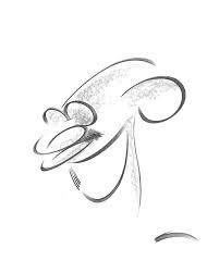 Brazil Cartoon Perfilete Caricatura De Mahatma Gandhi Pocket scottie sketch drawing by kim niles.