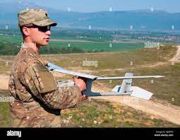Spc. Nolan Hickman, a small unmanned aircraft system (sUAS) operator  assigned to Headquarters and Headquarters Company, 1st Battalion, 18th  Infantry Regiment, 2nd Armored Brigade Combat Team, 1st Infantry Division,  Fort Riley, Kansas,
