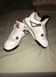 Size 12 Jordan 4 White Cement Good Condition Slight Creasing Nun Major Clean Netting 100 Authentic No Box Jordan 4 White Cement Jordan 2012 Jordans