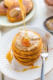 The best low calorie pancake recipe ever. Sweet Potato Rolled Oat Protein Pancakes The Roasted Root