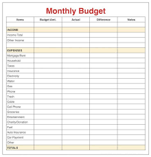 Pin On Monthly Budget Template