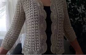 Aciklamali Dantel Yazlik Bayan Ceketi Yapilisi Nazarca Com Dantel Baby Knitting Patterns Krose