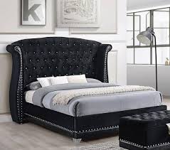 Check spelling or type a new query. Coaster Barzini 5 Piece Upholstered Bedroom Set Black Size Eastern King Walmart Com Walmart Com