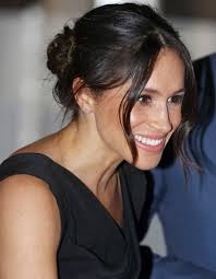Evening Affair Meghan Markle And Prince Harry Step Out Exactly One Month Before Their Wedding Meghan Markle Hair Meghan Markle Wedding Hair And Makeup