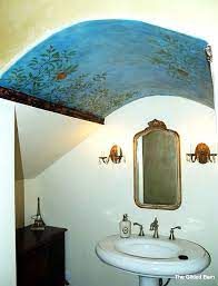 It's an awesome navy blue. Stencils Feature Wall Ceiling Painting Diy Stencil Stories