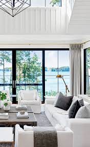 A Muskoka Cottage With A Contemporary Take On Traditional Lakeside Living Style At Home Interior Design Home Decor Styles Home Living Room