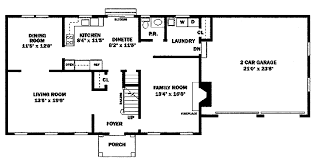 Colonial Style House Plan 3 Beds 2 5 Baths 1986 Sq Ft Plan 100 225 Floor Plan Design Colonial House Plans House Plans