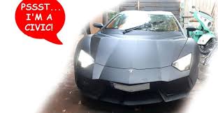 But, if you think about it, there are other ways to get your car to run more, without resorting. Honda Civic Sedan Modified Into A Lamborghini Aventador Replica Supercar