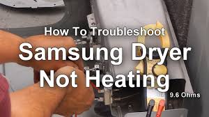 This video shows a few easy tests you can run to find out what is causing the problem when you find your electric dryer not. How To Troubleshoot A Samsung Dryer That Is Not Heating Youtube