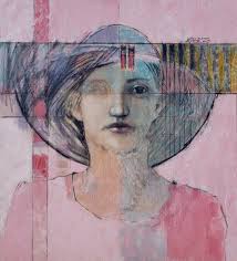 C-003-Renaciente door Abel Santos Fernández (2023) : Schilderij Acryl,  Pastel op Canvas