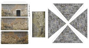 La Ferme Abandonnee Suite La Grange Et La Bergerie Decoupages Faciles En 2020 Modeles En Papier Grange Maison Miniature