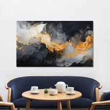 Tablou Canvas-Abstract Grey Storm – The Print Studio