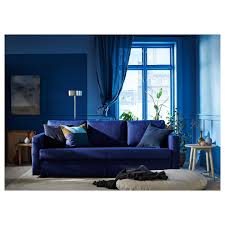 Friheten 3er Bettsofa Skiftebo Blau Ikea Osterreich Blue Velvet Sofa Living Room Velvet Sofa Living Room Sleeper Sofa