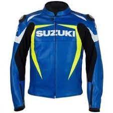 New Man S Suzuki Blue Heavy Duty Motorbike Real Leather Motorcycle Racing Armour Ebay In 2021 Motorbike Jackets Blue Motorcycle Motorbike Leathers