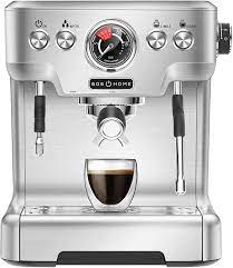 Every coffee machine in this guide, from de'longhi to nespresso, has been tried and tested by the real homes team. Bob Home Espresso Machine Espresso Club 20 Bar Pressure Indicator Die Cast Aluminium Housing Milk Frother Hot Water Nozzle Espresso At The Touch Of A Button Amazon De Home Kitchen